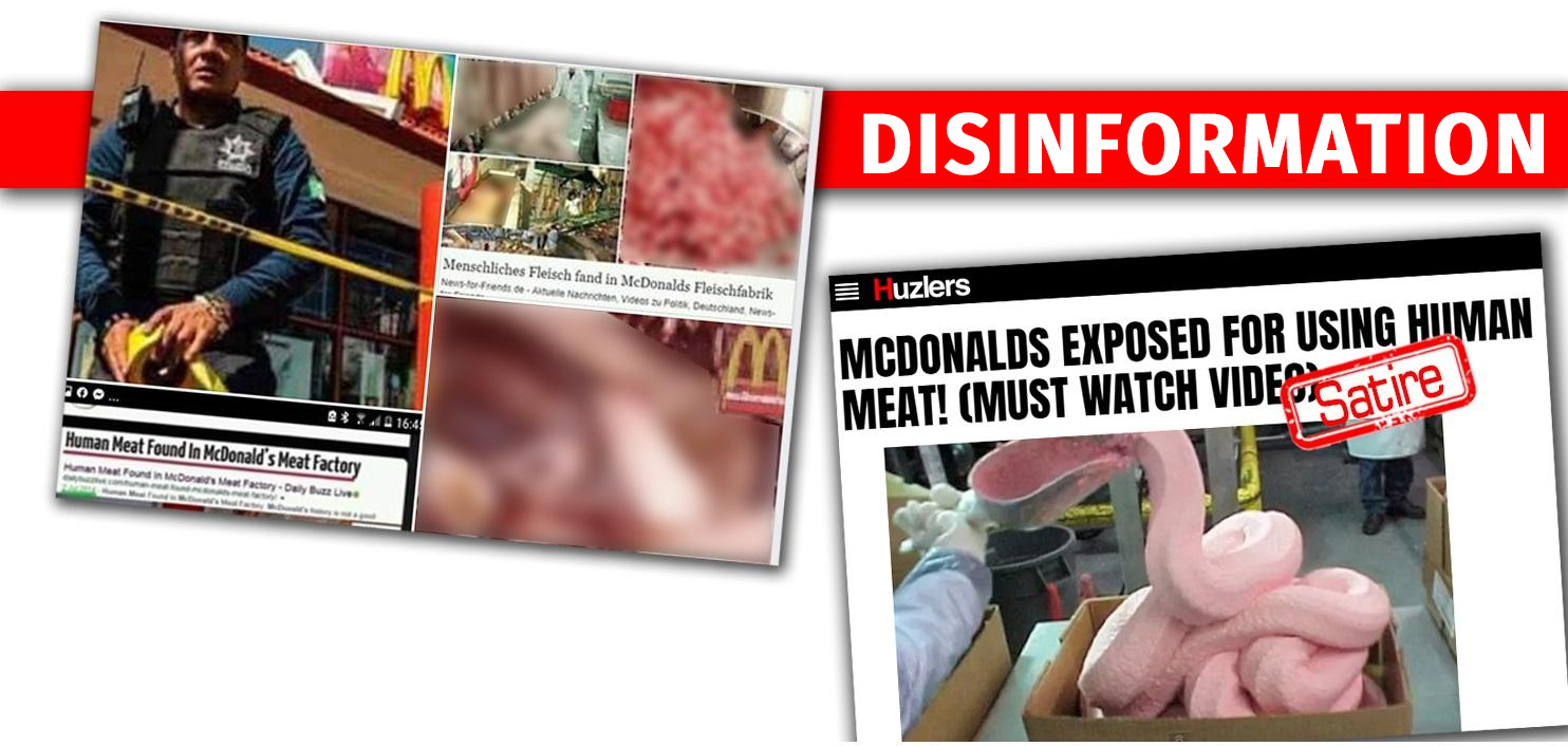 Disinformation about McDonald’s Refers to Satirical Blog and Fake Photos