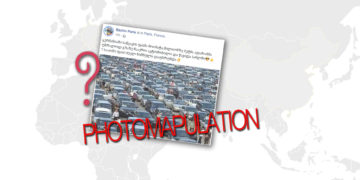 otomanipulatsia Traffic jam or protest rally over the increase in fuel prices – what does the photo depict?