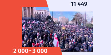 qhalbi realuri Recovered How many people attended the protest rally on February 26 and who fabricated Natelashvili’s post?