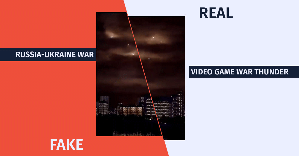 Instead of the Russia-Ukraine War, the Video Depicts Scenes from the Video Game “War Thunder”