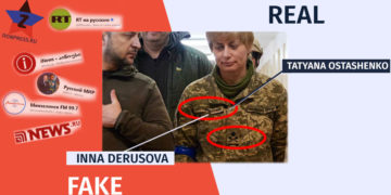 zele12364 How Does the Kremlin Media Falsify the Identity of a Woman Accompanying Zelenskyy in a Hospital?