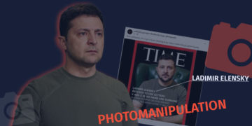 photomanipulatsia 7 Was the name of Volodymyr Zelenskyy printed on the cover of TIME without the forbidden V and Z symbols?