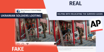 qhalbi realuri 33 Looting or Helping? – What does the Photo of the Ukrainian Servicemen Depict?