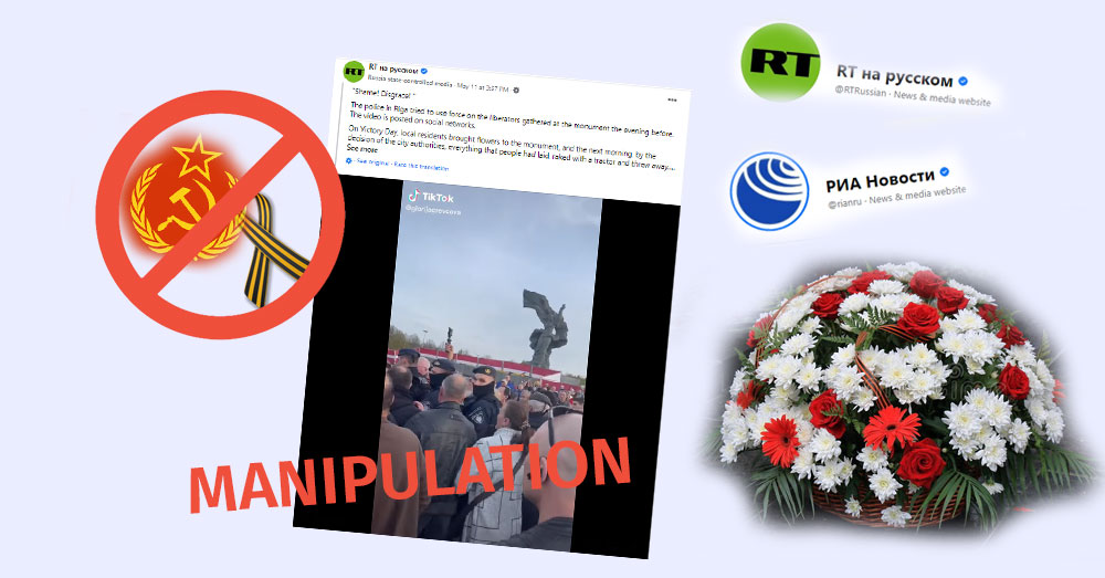 What was Banned in Riga – Flowers or the Usage of Soviet Symbolics and the Ribbon of St. George?