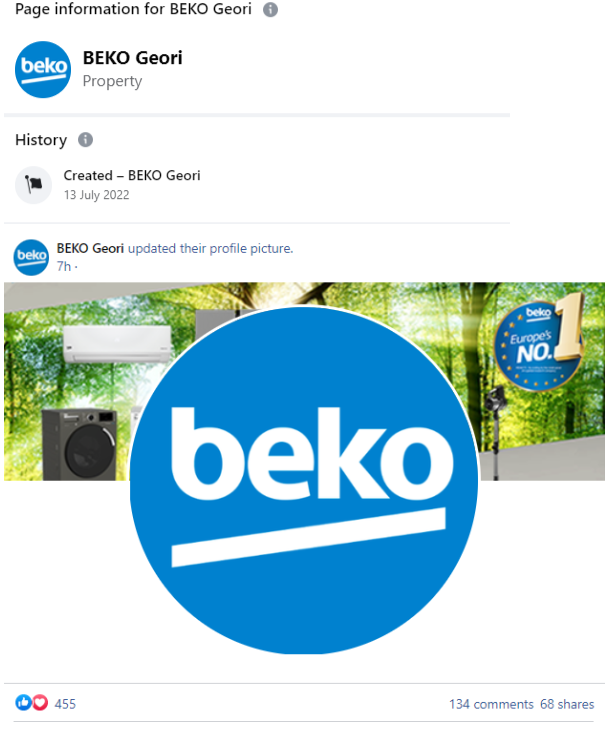 Screenshot 4 3 Newly-created Fake Page of “BEKO” Promises Gifts to Facebook Users