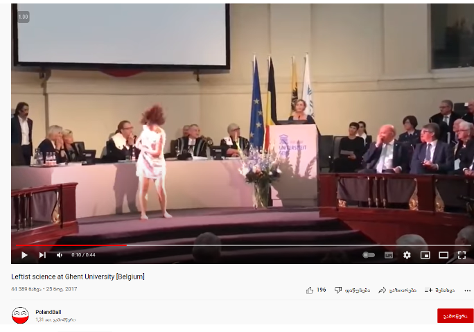 Screenshot 25 1 Satanic Ritual at NATO Summit or art performance at Ghent University – What does a video show?
