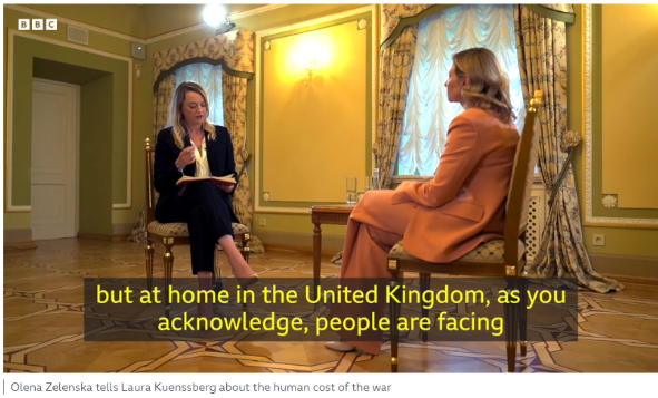 Screenshot 2 4 “British Bastards” or the Human Cost of War – What Was Discussed During Olena Zelenska’s Interview with the BBC?