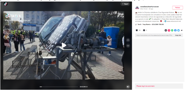 Screenshot 8 2 ანტისამთავრობო აქციაზე “მაყალზე შემწვარი” მანქანა თუ ავტოსკოლის სიმულატორი - რას ასახავს ვიდეო?