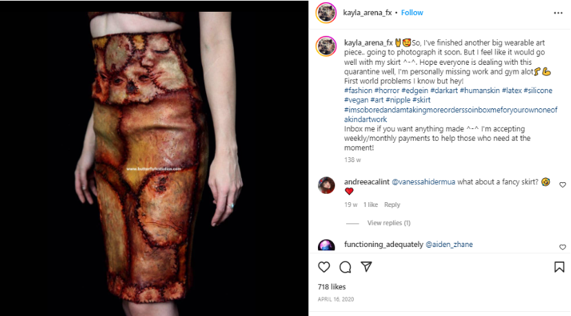 Dress Made From Human Skin