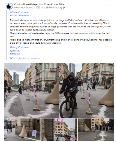 Screenshot 12 Зеленский или протест против торговли наркотиками – с чем связана установленная в Милане скульптура?