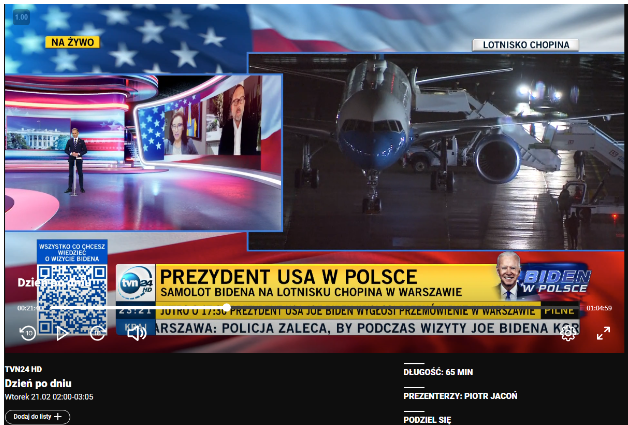 Screenshot 7 7 В связи с визитом Джо Байдена в Варшаву распространяется видеоманипуляция
