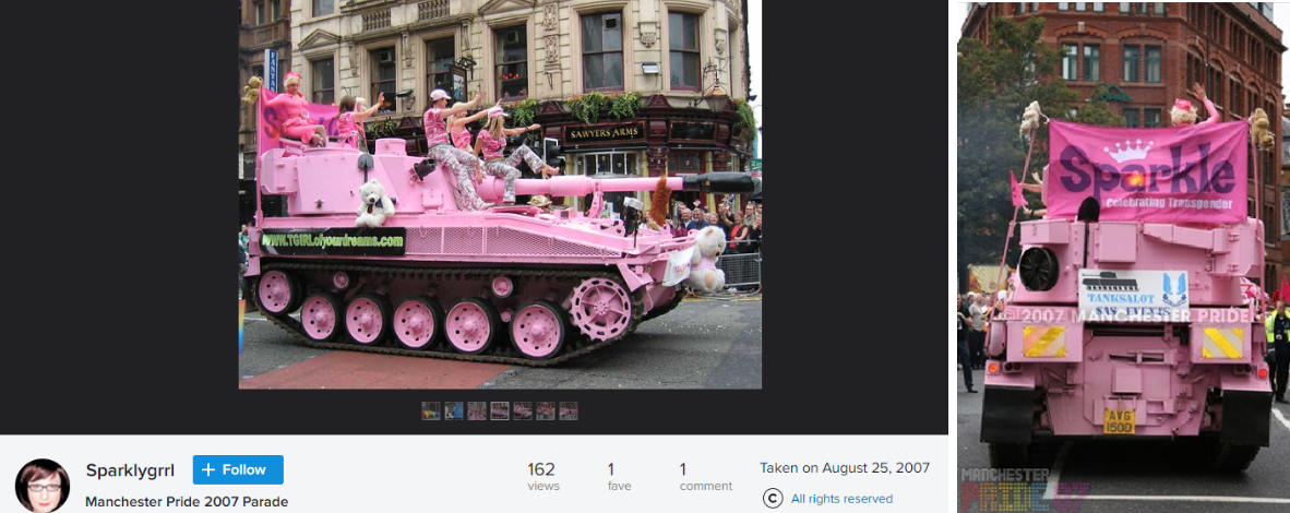 pheministi 1 Tank for Ukraine in 2023 or for the 2007 Manchester Pride?