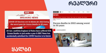 qhalbi realuri 2 1 BBC-ს სახელით ჭარბი სიკვდილიანობისა და ვაქცინების კავშირზე დეზინფორმაცია ვრცელდება