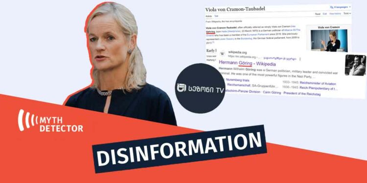 Disinformation Viola von Cramon is the Descendant of Hermann Goring Factchecker DB
