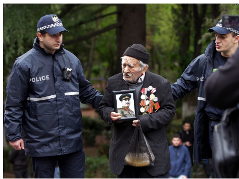 Screenshot 2 4 Photofabrication, as if a War Veteran was Arrested for Demanding the Release of Ex-president Saakashvili