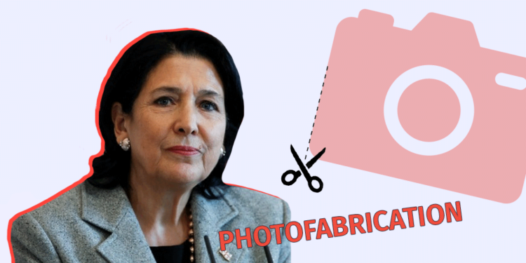 Manipulated photos depicting Salome Zourabichvili have been circulating on Facebook Factchecker DB