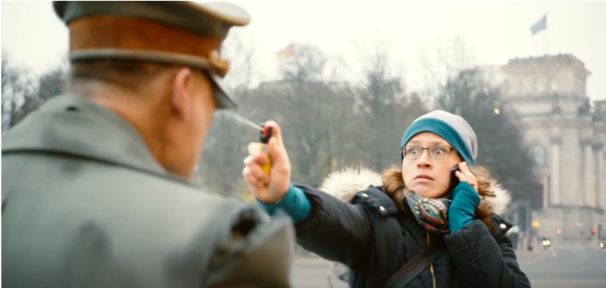 Screenshot 4 8 Videomanipulation, as if an Actor Dressed as Hitler was welcomed with a Nazi Salute in Europe
