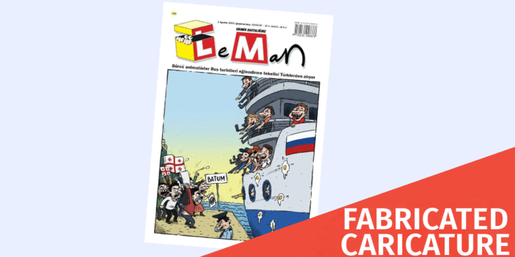 Fabricated Caricature Under the Name of LeMan about the Demonstration in Batumi Factchecker DB
