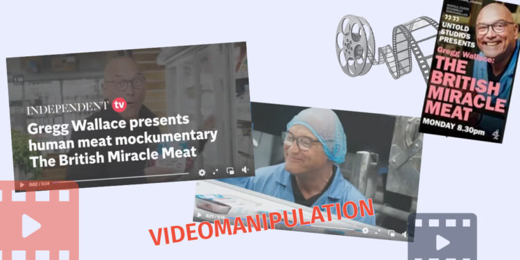 Video manipulation as if a British Laboratory is Producing Meat from Human Body Cells Factchecker DB
