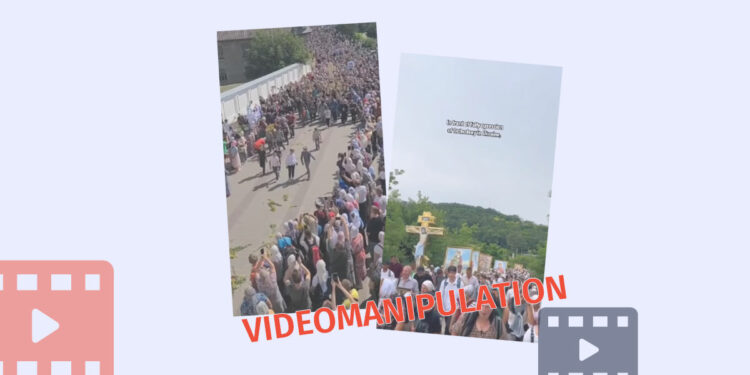 Videomanipulation as if People are Protesting the Ban on Orthodoxy in Ukraine Factchecker DB