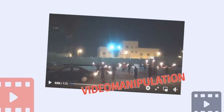 Videomanipulation as if the Protesters Attacked the Embassy of Israel in Bahrain Factchecker DB