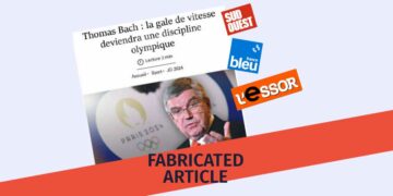 False Information about the Paris Olympics Disseminates Under the Name of a French Outlet False Information about the Paris Olympics Disseminates Under the Name of French Outlets