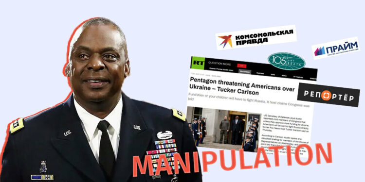 Manipulation as if the US Secretary of Defense threatened to Send Congressmen to War Factchecker DB