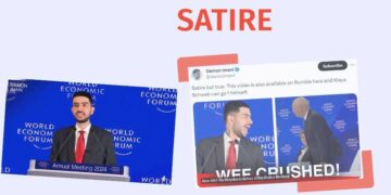 THE VIRAL VIDEO FROM THE WORLD ECONOMIC FORUM IS ALTERED AND SATIRICAL The Viral Video from the World Economic Forum is Altered and Satirical