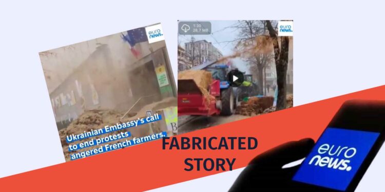 Fabricated Video about Ukraine and France Attributed to Euronews Factchecker DB