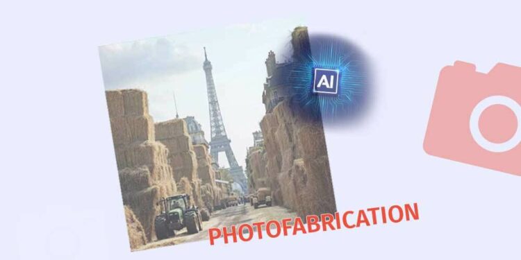 The Photo of Haystacks in Paris is Generated by Artificial Intelligence AI Factchecker DB
