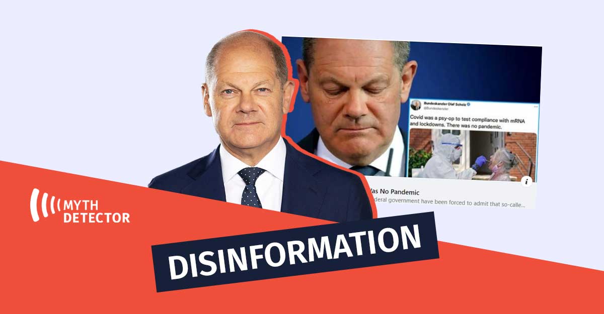 Disinformation as if the German Government Said That There Was No Pandemic Disinformation, as if the German Government Said That There Was No Pandemic